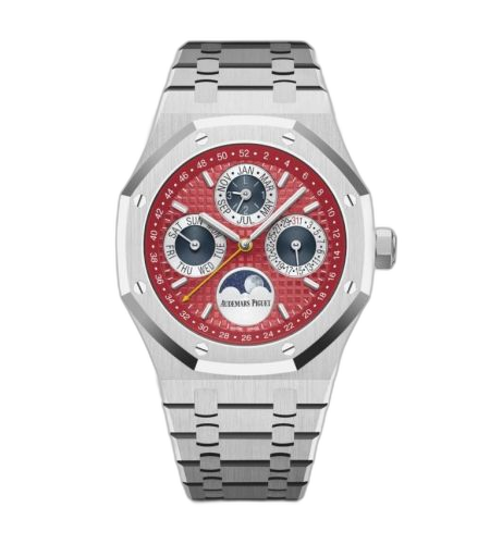 [26607BC.OO.1220BC.01] Royal Oak Perpetual Calendar 41 White Gold / Red / Thailand