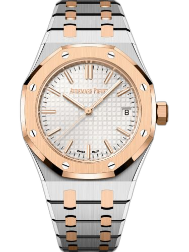 [15550SR.OO.1356SR.01] Royal Oak Selfwinding 37 Stainless Steel / Pink Gold / 50th Anniversary / Silver