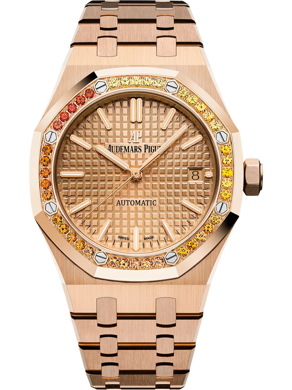 [15451OR.YY.1256OR.01] Royal Oak 15451 Selfwinding Pink Gold / Pink / Sapphire