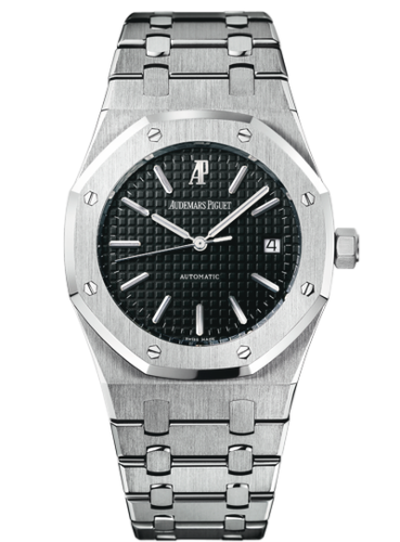 [15300ST.OO.1220ST.03] Royal Oak 15300 Stainless Steel / Black