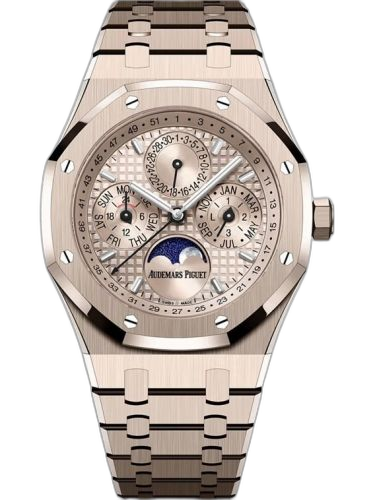 [26674SG.OO.1320SG.01] Royal Oak Perpetual Calendar 41 Sand Gold / Sand Gold