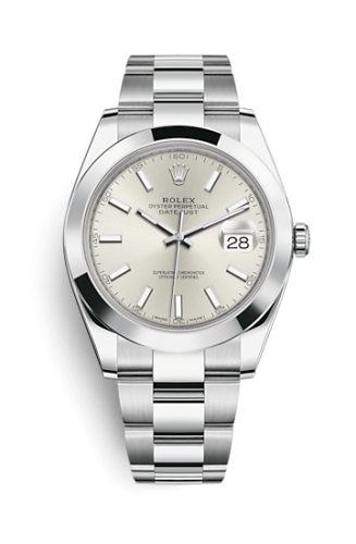 [126300-0003] Datejust 41 Stainless Steel Smooth / Oyster / Silver
