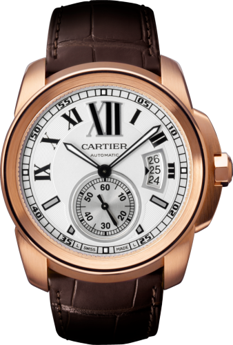 [W7100009] Calibre de Cartier 42 Pink Gold / Silver