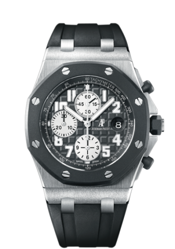 [25940SK.OO.D002CA.03] Royal Oak Offshore 25940 Chronograph Rubberclad Stainless Steel / Black / Black Date