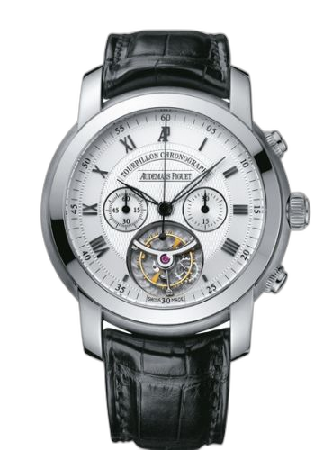 [26010BC.OO.D002CR.01] Jules Audemars Tourbillon Chronograph White Gold / Silver