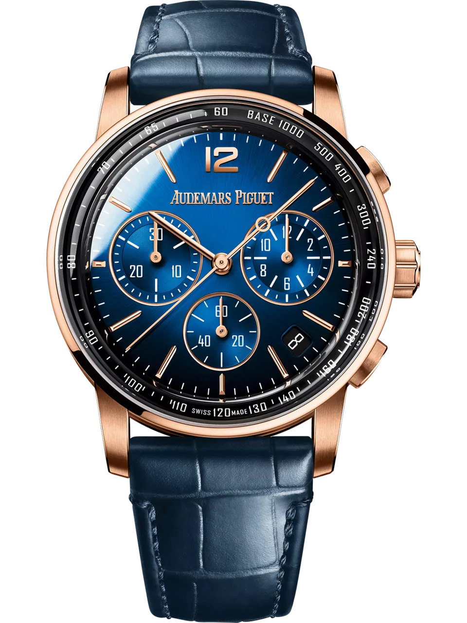[26393OR.OO.A028CR.01] CODE 11.59 Chronograph Selfwinding Pink Gold / Blue