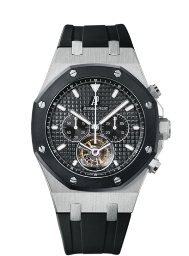 [26377SK.OO.D002CA.01] Royal Oak 26377 Tourbillon Chronograph Stainless Steel / Ceramic