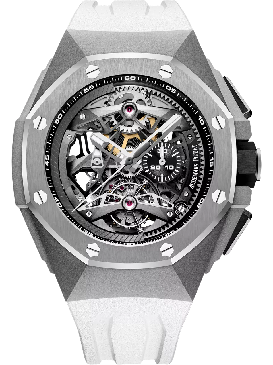 [26587TI.OO.D010CA.01] Royal Oak Concept Tourbillon Chronograph Openworked Selfwinding Titanium / White