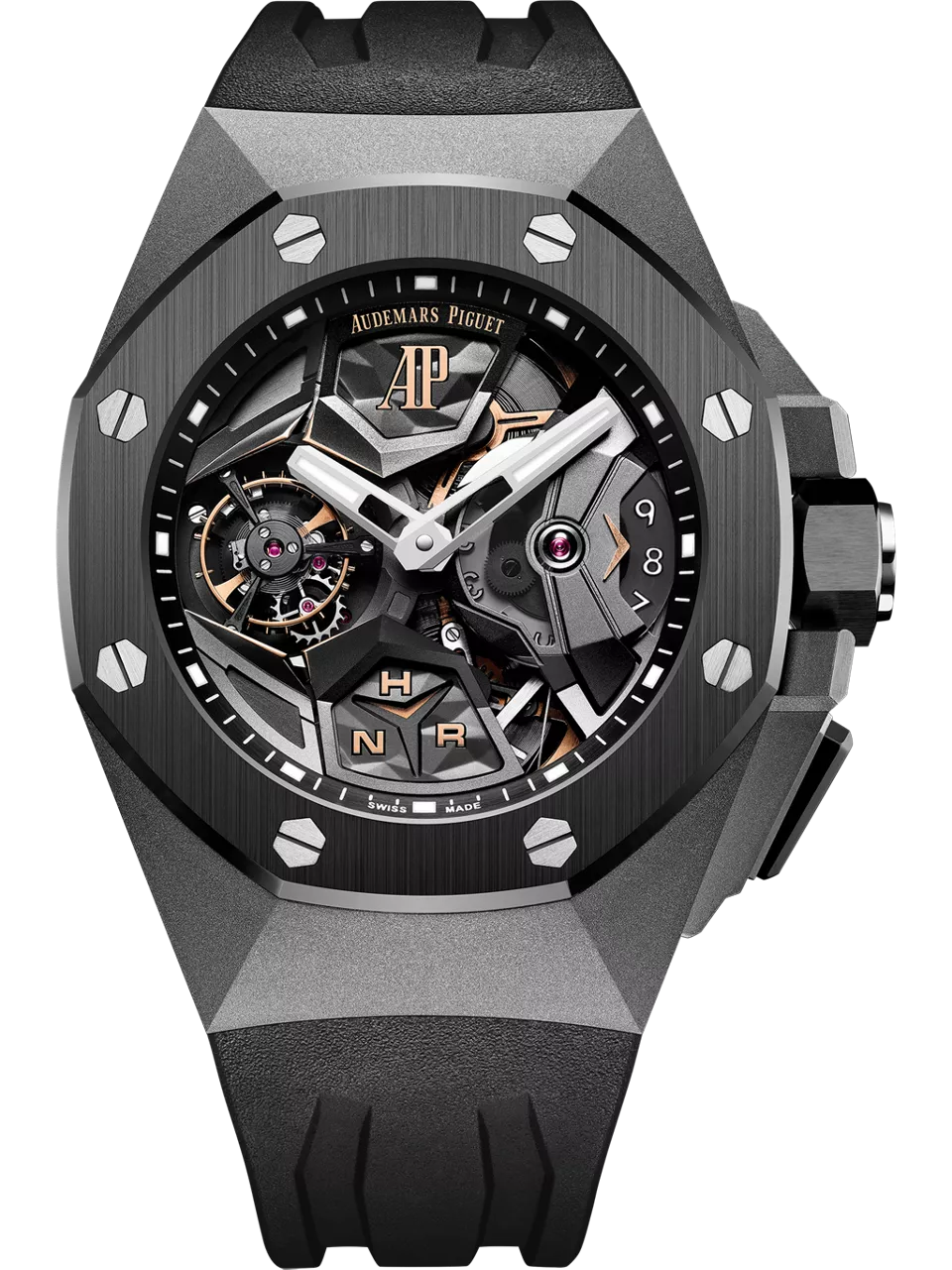 [26589IO.OO.D002CA.01] Royal Oak Concept GMT Tourbillon Titanium / Black
