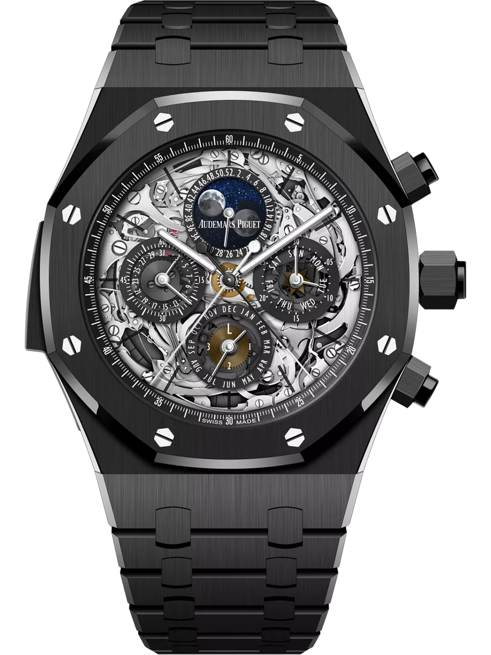 [26605CE.OO.1248CE.01] Royal Oak Grande Complication Openworked Black Ceramic