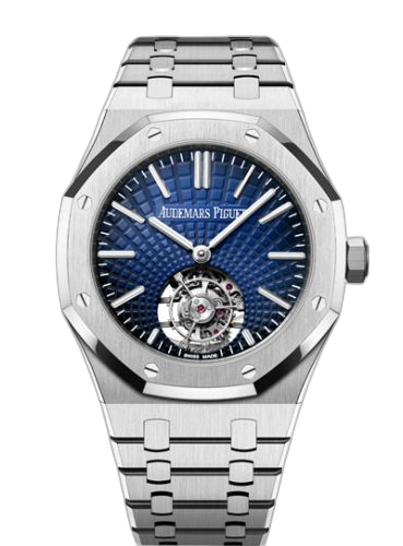 [26530ST.OO.1220ST.01] Royal Oak Self-Winding Flying Tourbillon Stainless Steel / Blue