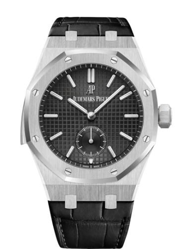 [26591PT.OO.D002CR.01] Royal Oak Repeater Supersonnerie Platinum / Black / Strap