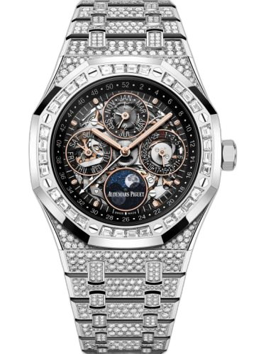 [26625BC.ZZ.1223BC.02] Royal Oak Perpetual Calendar 41 White Gold - Diamond / Skeleton