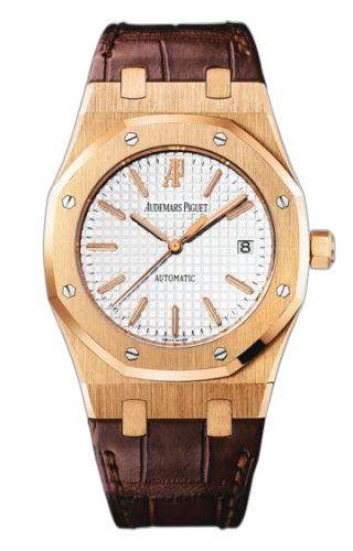 [15300OR.OO.D088CR.02] Royal Oak 15300 Pink Gold / Silver / Strap