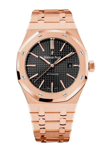 [15400OR.OO.1220OR.01] Royal Oak 15400 Pink Gold / Black
