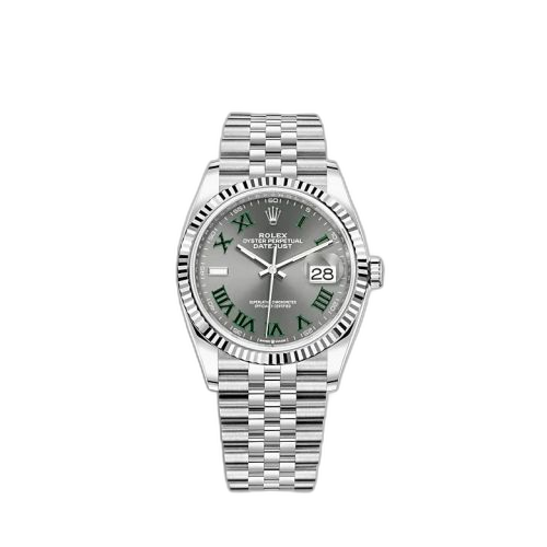 [126234-0045] Datejust 36 Stainless Steel / Fluted / Slate - Roman / Jubilee