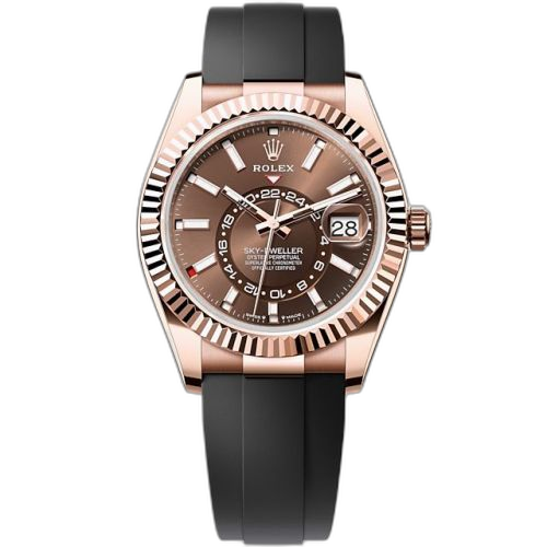 [336235-0002 (aka: M336235-0002)] Sky-Dweller Everose / Chocolate / OysterFlex