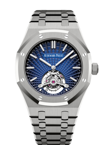 [26522TI.OO.1220TI.01] Royal Oak Ultra Thin Tourbillon Titanium / Smoked Blue Evolutive / Yoshida