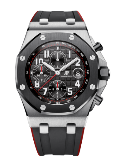 [26470SO.OO.A002CA.01] Royal Oak Offshore 42 Stainless Steel / Ceramic / Black / Rubber
