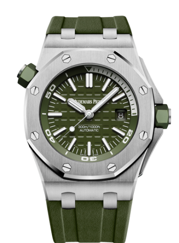 [15710ST.OO.A052CA.01] Royal Oak Offshore Diver Stainless Steel / Khaki
