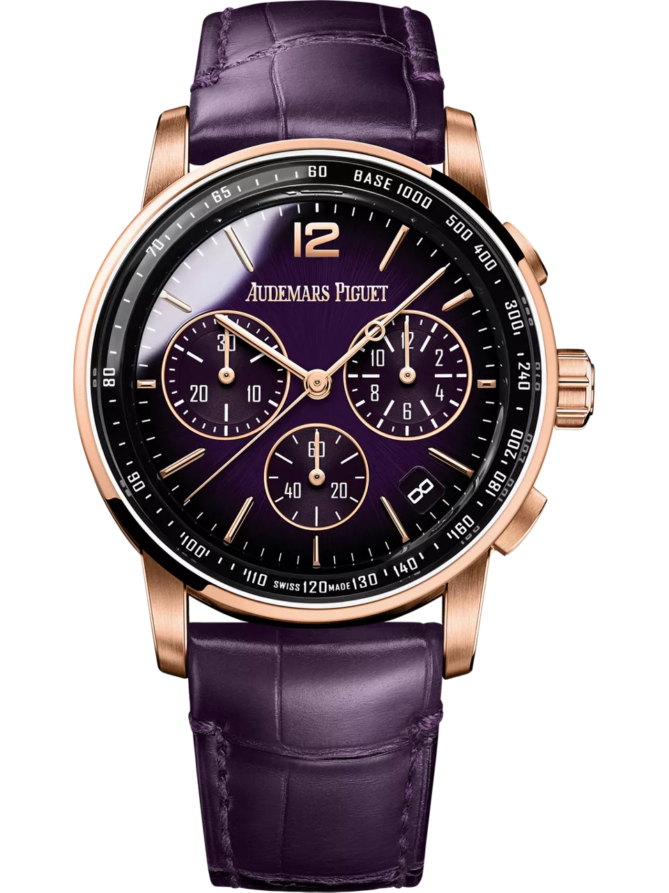 [26393OR.OO.A616CR.01] CODE 11.59 Chronograph Selfwinding Pink Gold / Purple