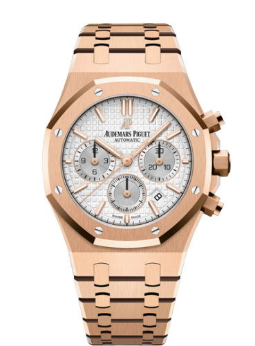 [26315OR.OO.1256OR.02] Royal Oak Chronograph 38 Pink Gold / Silver