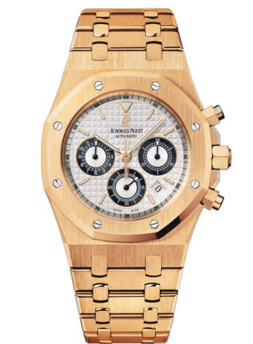 [25960OR.OO.1185OR.02] Royal Oak 25960 Chronograph Pink Gold / Silver