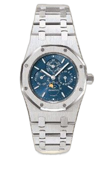 [25800PT.O.0789PT.02] Royal Oak 25800 Perpetual Calendar Platinum / Blue