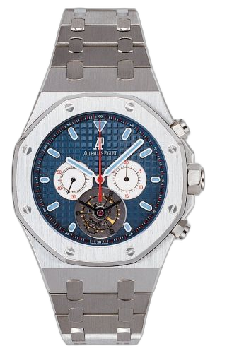 [25977ST.OO.1205ST.01] Royal Oak Tourbillon Chronograph Stainless Steel / Blue