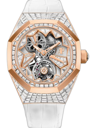 [26228OR.ZZ.D011CR.01] Audemars Piguet Royal Oak Concept Flying Tourbillon Pink Gold / Baguette Diamond