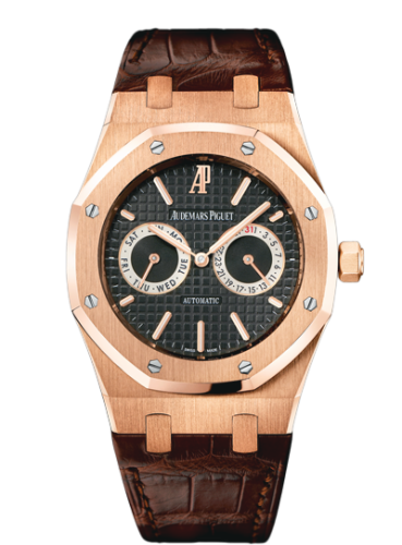 [26330OR.OO.D088CR.01] Royal Oak 262330 Day & Date Pink Gold / Strap