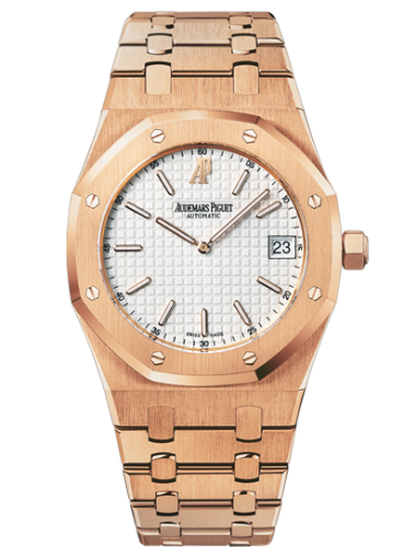 [15202OR.OO.0944OR.01] Royal Oak Extra-Thin Pink Gold / Silver