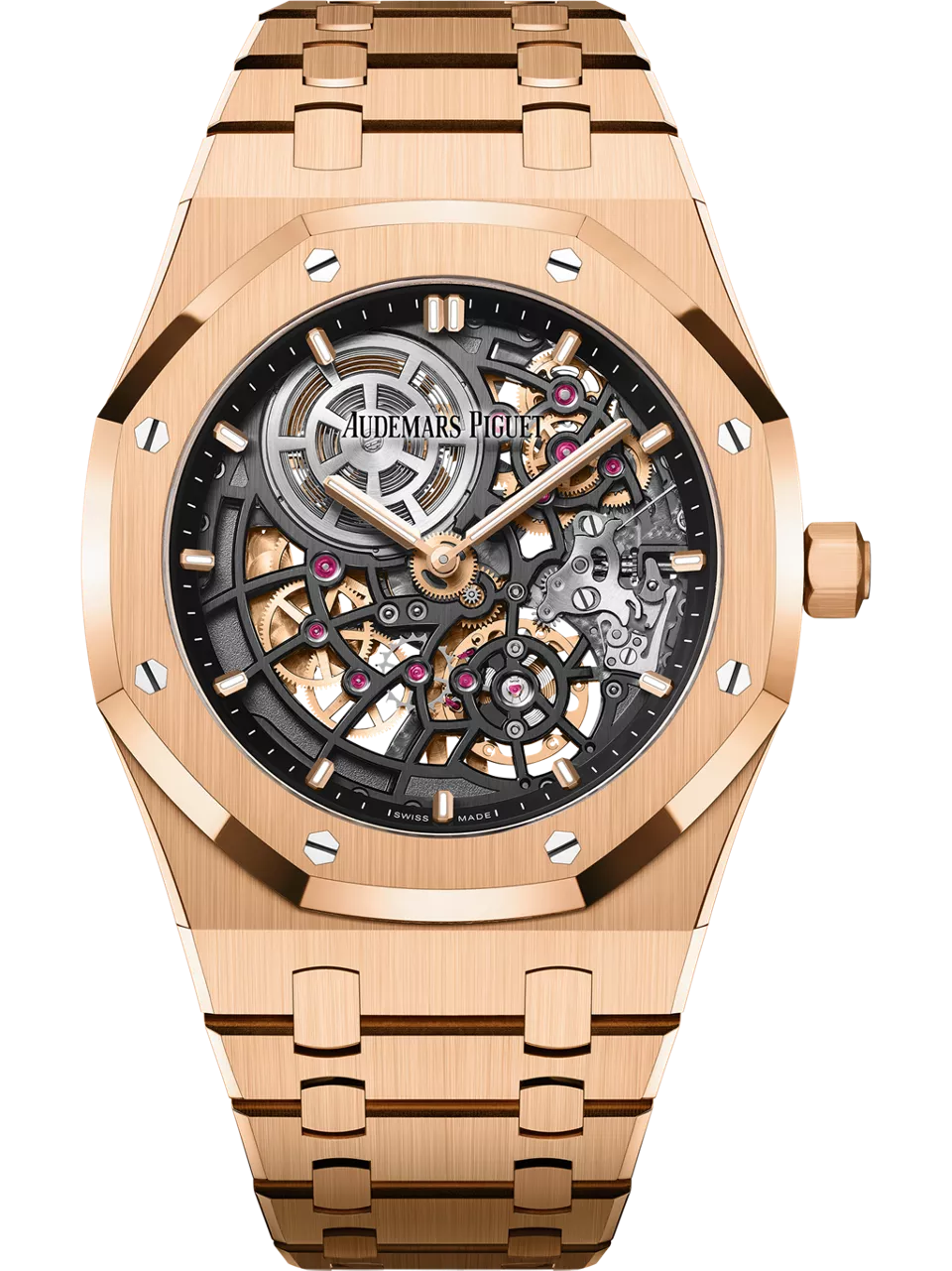 [16204OR.OO.1240OR.01] Royal Oak Extra-Thin Openworked Pink Gold / 50th Anniversary
