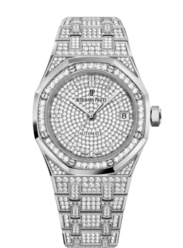 [15452BC.ZZ.1258BC.01] Royal Oak Selfwinding 37 White Gold / Diamond / Diamond