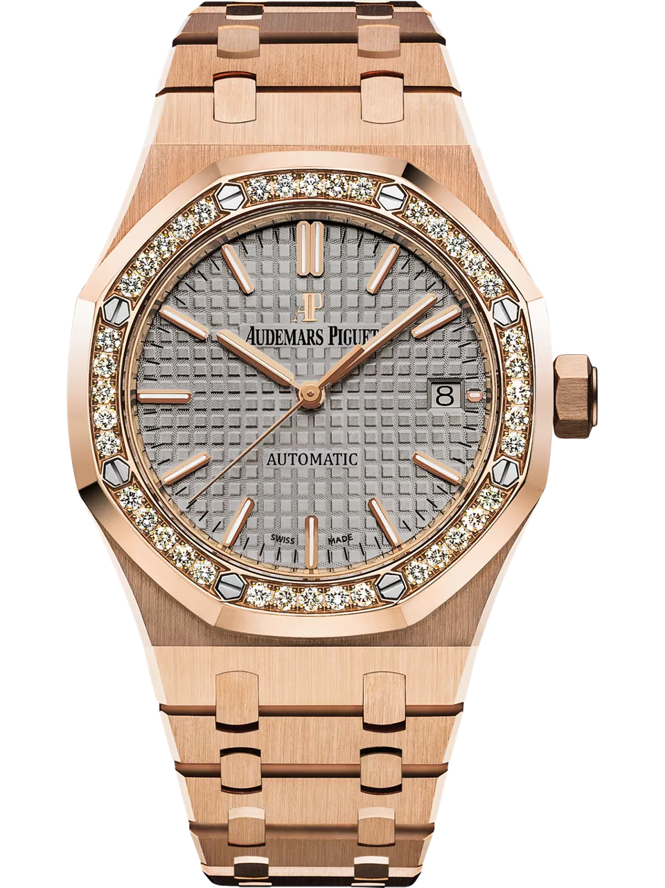 [15451OR.ZZ.1256OR.02] Royal Oak 15451 Selfwinding Pink Gold / Grey