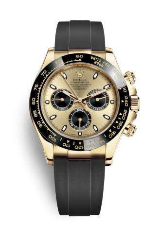 [116518LN-0040] Cosmograph Daytona Yellow Gold / Cerachrom / Champagne / Oysterflex