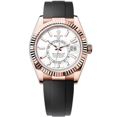 [336235-0003 (aka: M336235-0003)] Sky-Dweller Everose / White / OysterFlex