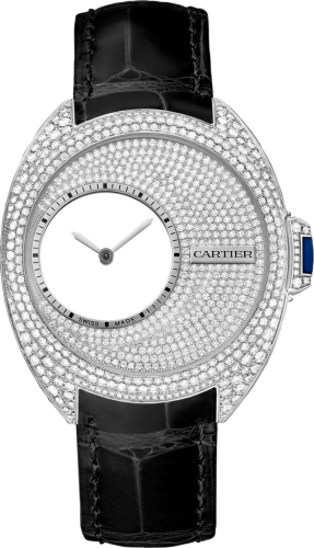 [HPI00946] Clé de Cartier 41 Mysterious Hours Palladium / Diamond