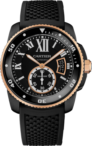 [W2CA0004] Calibre de Cartier Diver Carbon / Pink Gold