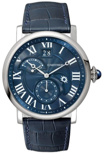 [W1556241] Rotonde de Cartier Second Time Zone Day / Night White Gold / Blue