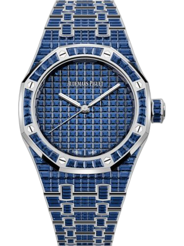 [15554BC.SS.1274BC.01] Royal Oak Self-Winding 37 Blue Sapphire / 50th Anniversary