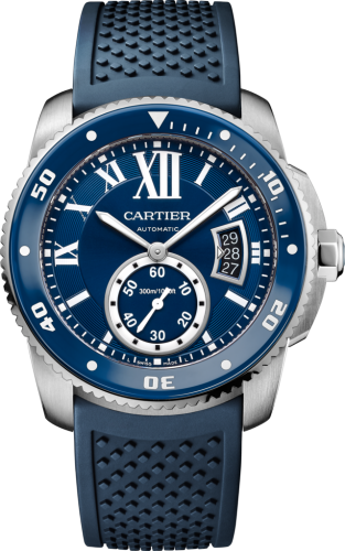 [WSCA0011] Calibre de Cartier Diver Stainless Steel / Blue / Rubber