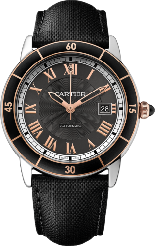 [W2RN0005] Ronde Croisière de Cartier Stainless Steel / Pink Gold /Grey