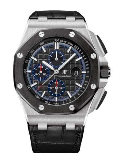 [26411PO.OO.A002CR.01] Royal Oak Offshore 44 Platinum / Ceramic / Black