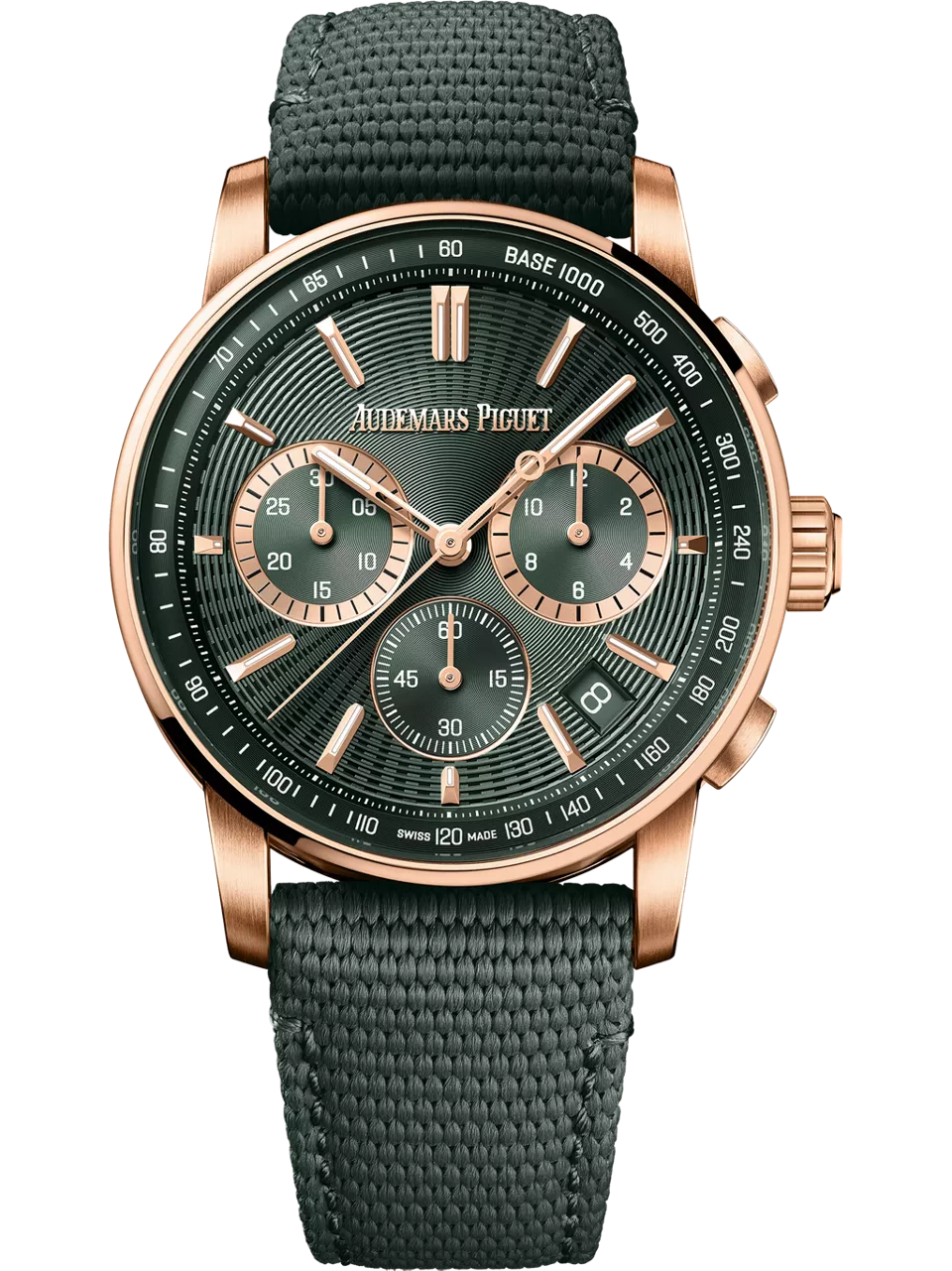 [26393OR.OO.A056KB.01] CODE 11.59 Chronograph Selfwinding Pink Gold / Green