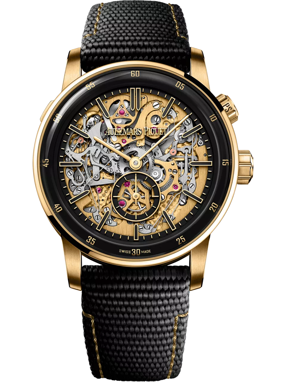 [26397QA.OO.D002KB.01] CODE 11.59 Grande Sonnerie Carillon Supersonnerie Ceramic - Yellow Gold / Skeleton