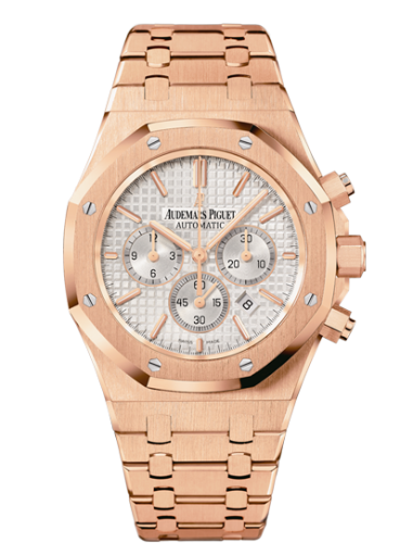 [26320OR.OO.1220OR.02] Royal Oak Chronograph 41 Pink Gold / Silver