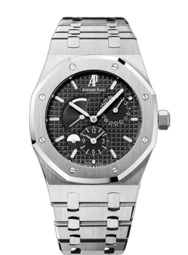 [26120ST.OO.1220ST.03] Royal Oak Dual Time Stainless Steel / Black