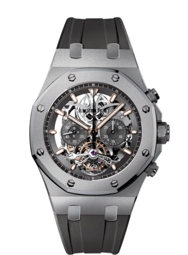 [26347TI.OO.D004CR.01] Royal Oak 26347 Tourbillon Chronograph Openworked Titanium