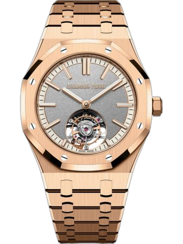 [26730OR.OO.1320OR.05] Royal Oak Self-Winding Flying Tourbillon Pink Gold / Grey